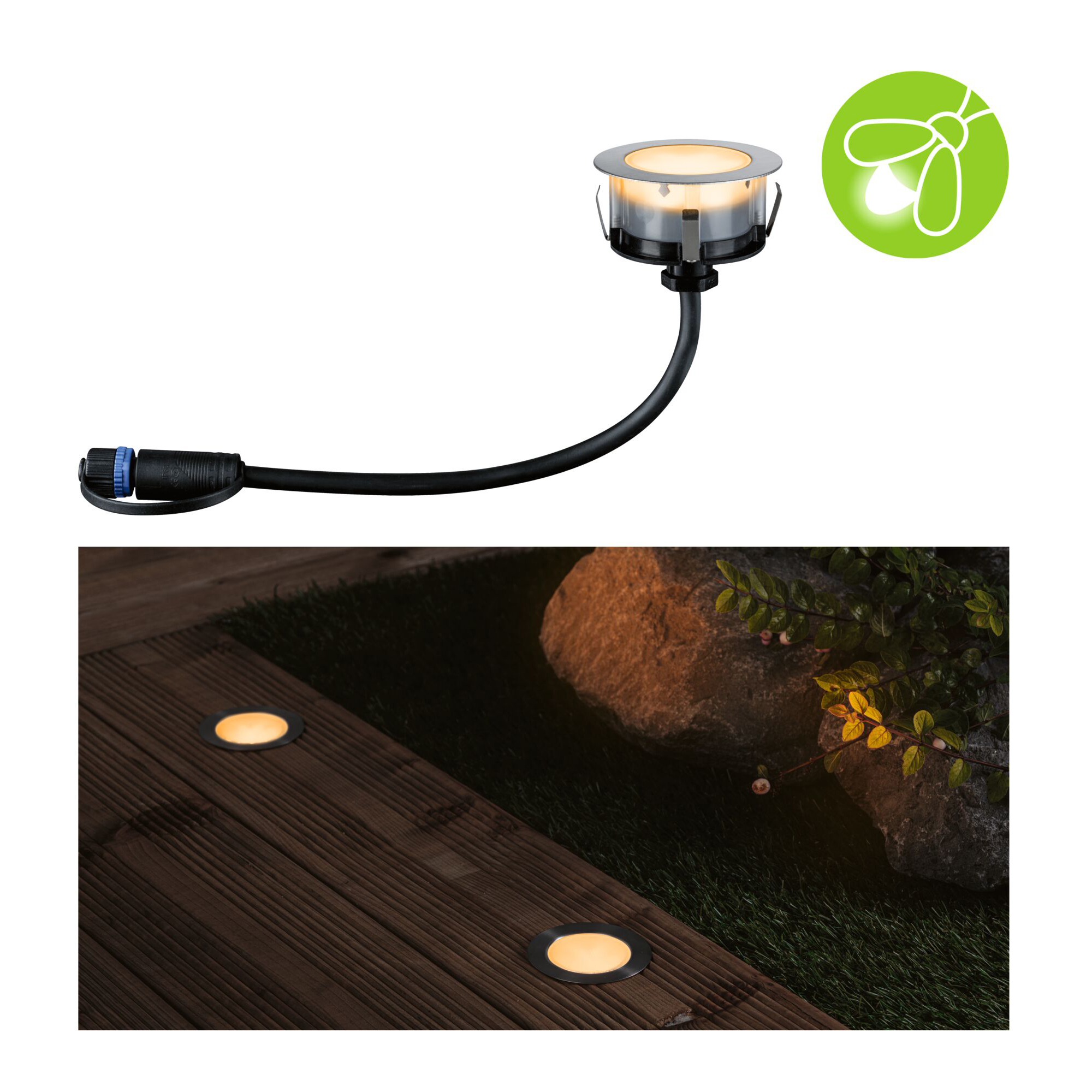 LED Infälld Markbelysning Paulmann Plug & Shine Floor Eco Spot IP67 24V