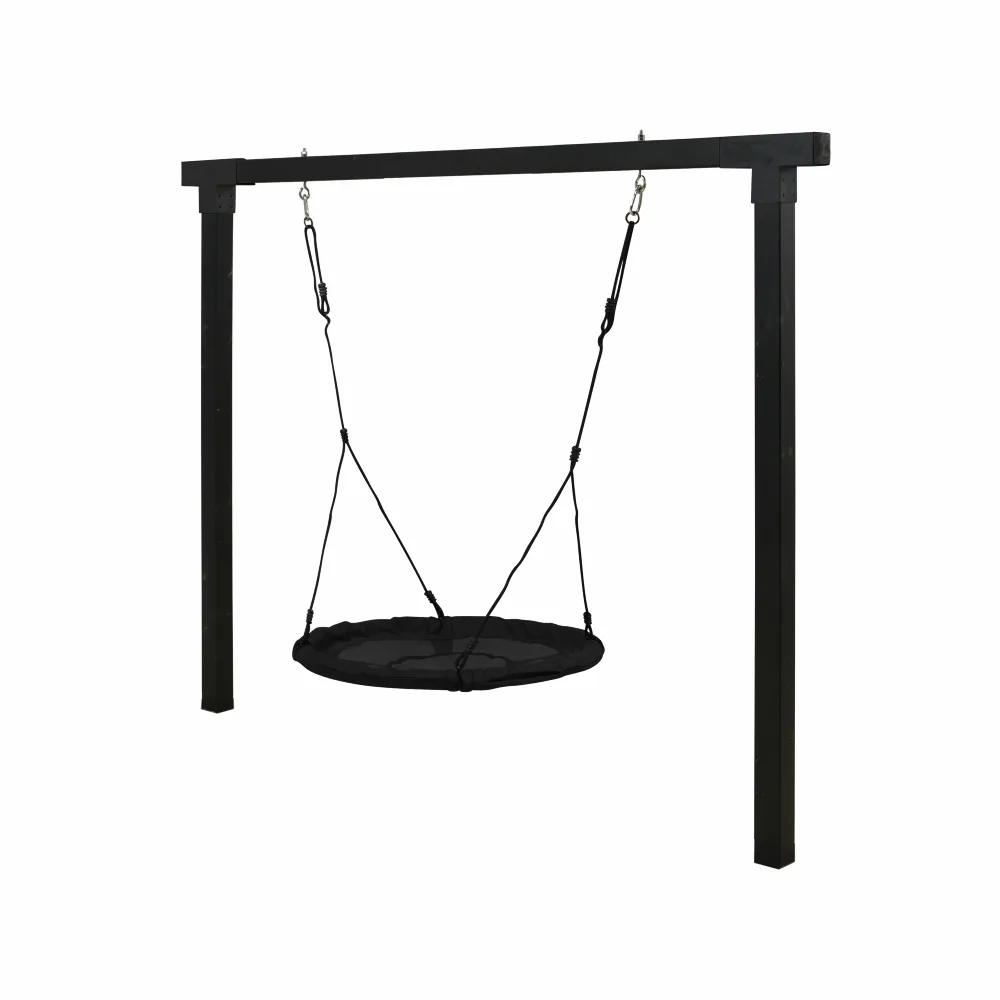 Gungställning PLUS Cubic Med Fågelbogunga Svart