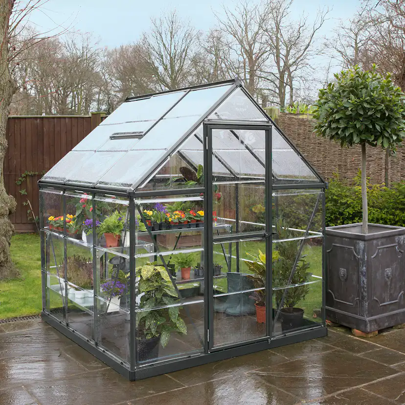 Växthus Canopia by Palram Harmony Aluminiumram med UV-Skyddad Polykarbonat & Ventilationsfönster, 2,3 m²
