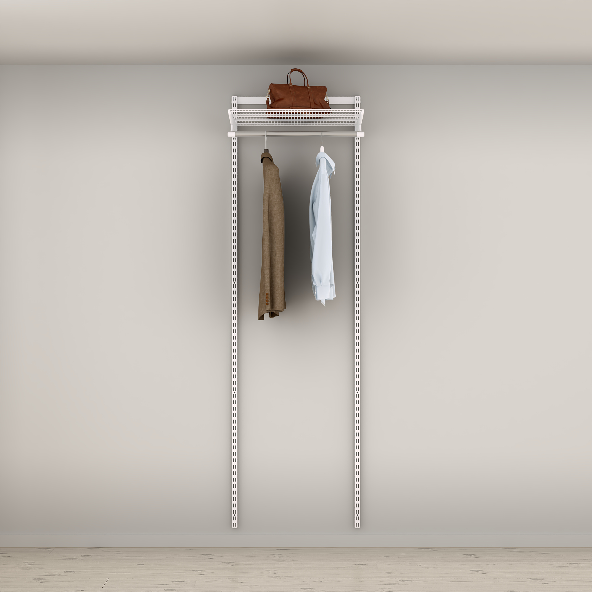 Garderobslösning Elfa Ready Solution Classic 1 Vit B: 607 mm