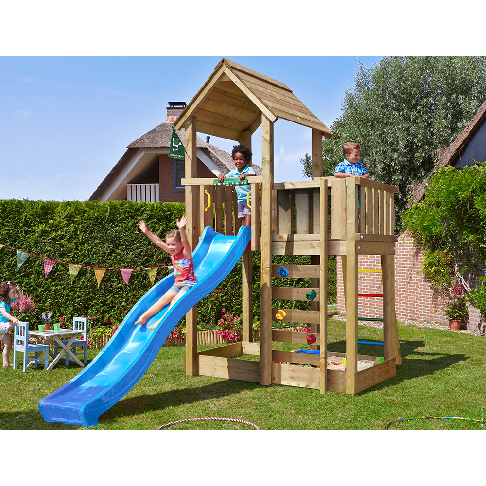 Lektorn Jungle Gym Mansion 2.1 Blå Rutschkana & Sand