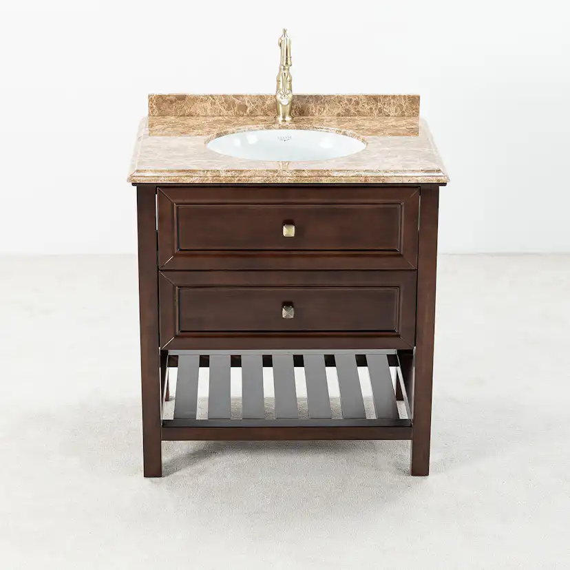 Tvättställsskåp Vesani Utah Beige Marmor