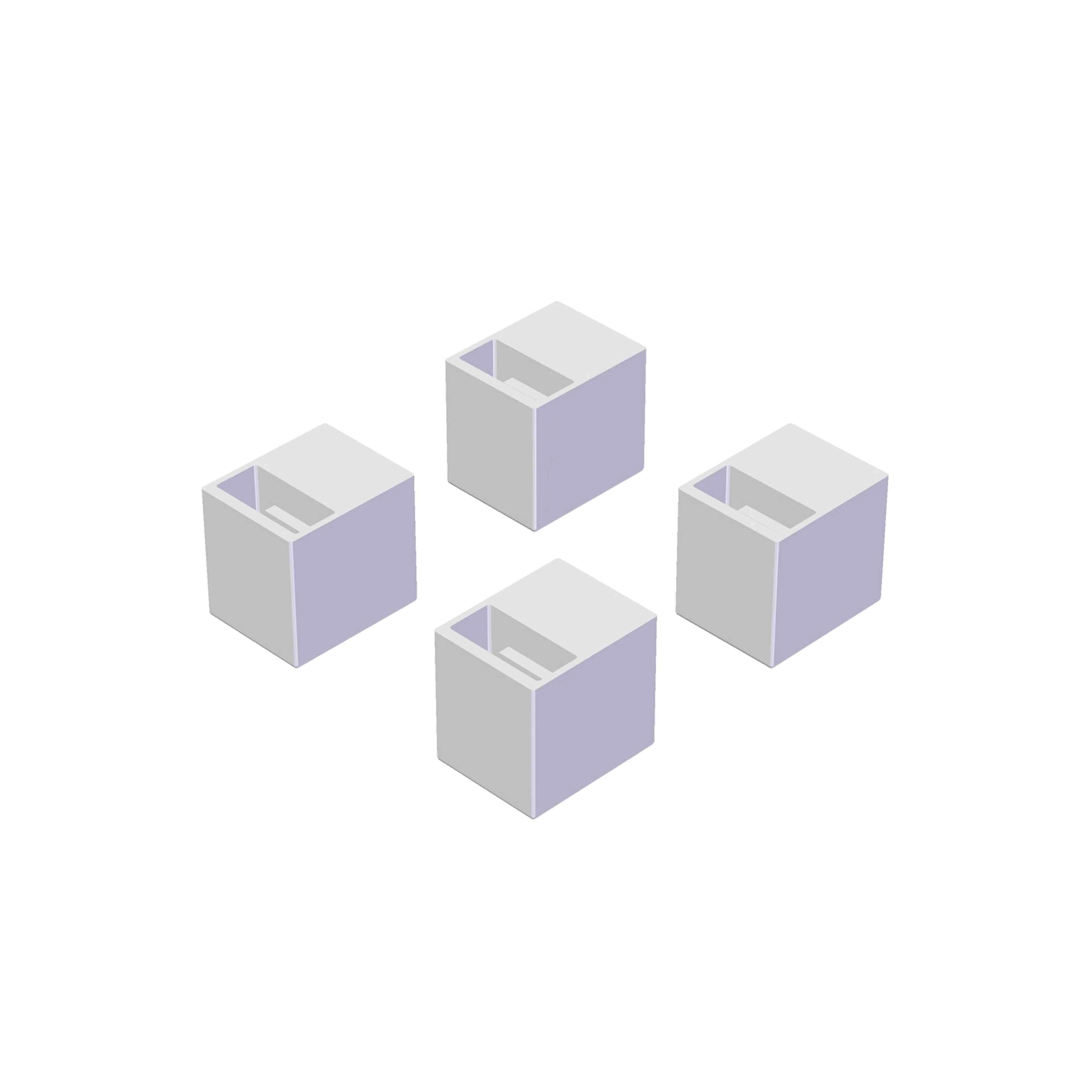 Stativfot vit 4-pack Vit