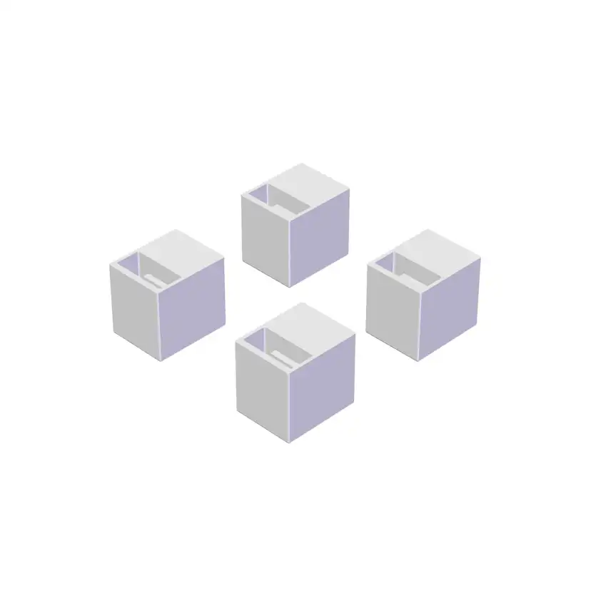 Stativfot vit 4-pack Vit