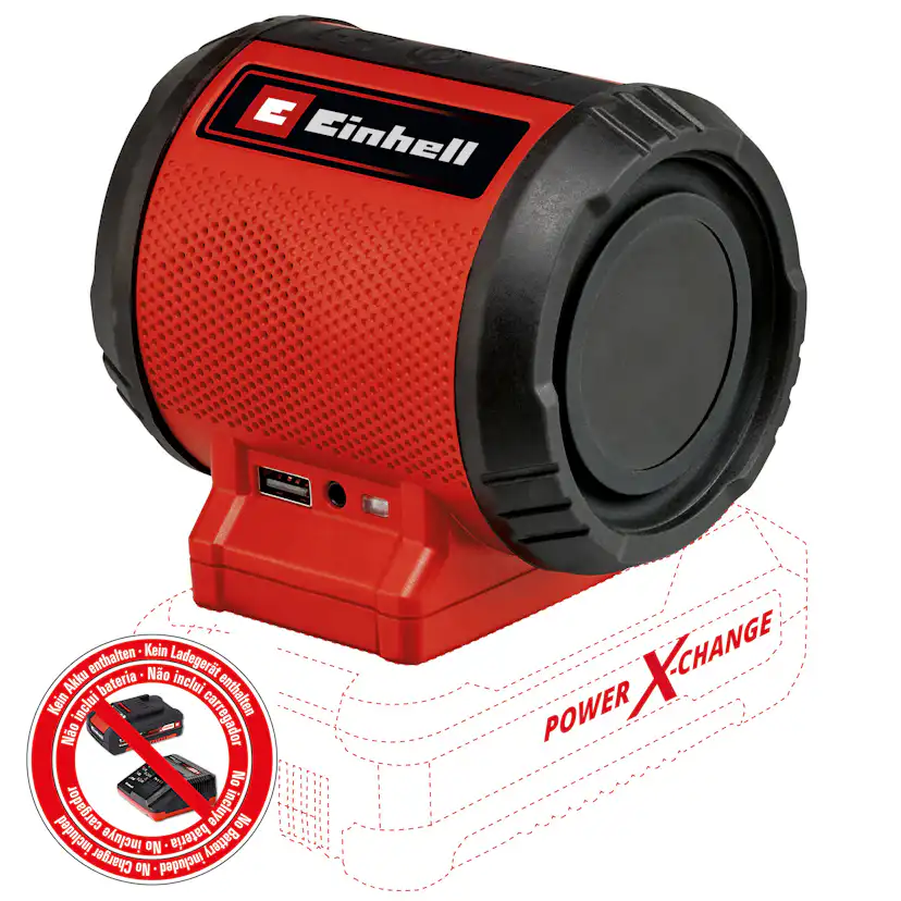 Högtalare Einhell TC-SR 18 Li BT - Solo Sladdlös utan Batteri