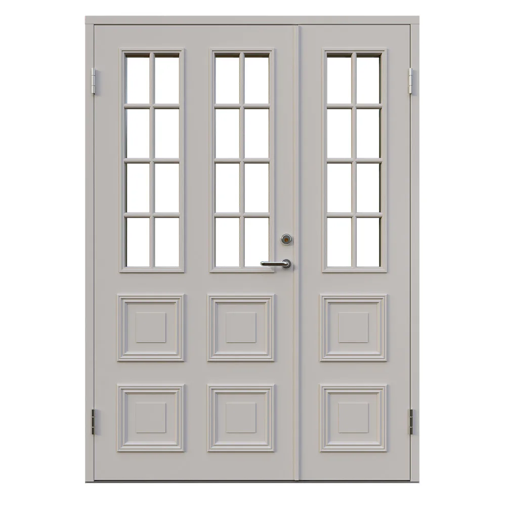 Glasmästeri Glas 13x21 V NCS S-1502-Y50R BxH: 130x210 cm, S-1502-Y50R, Grå, Vänster