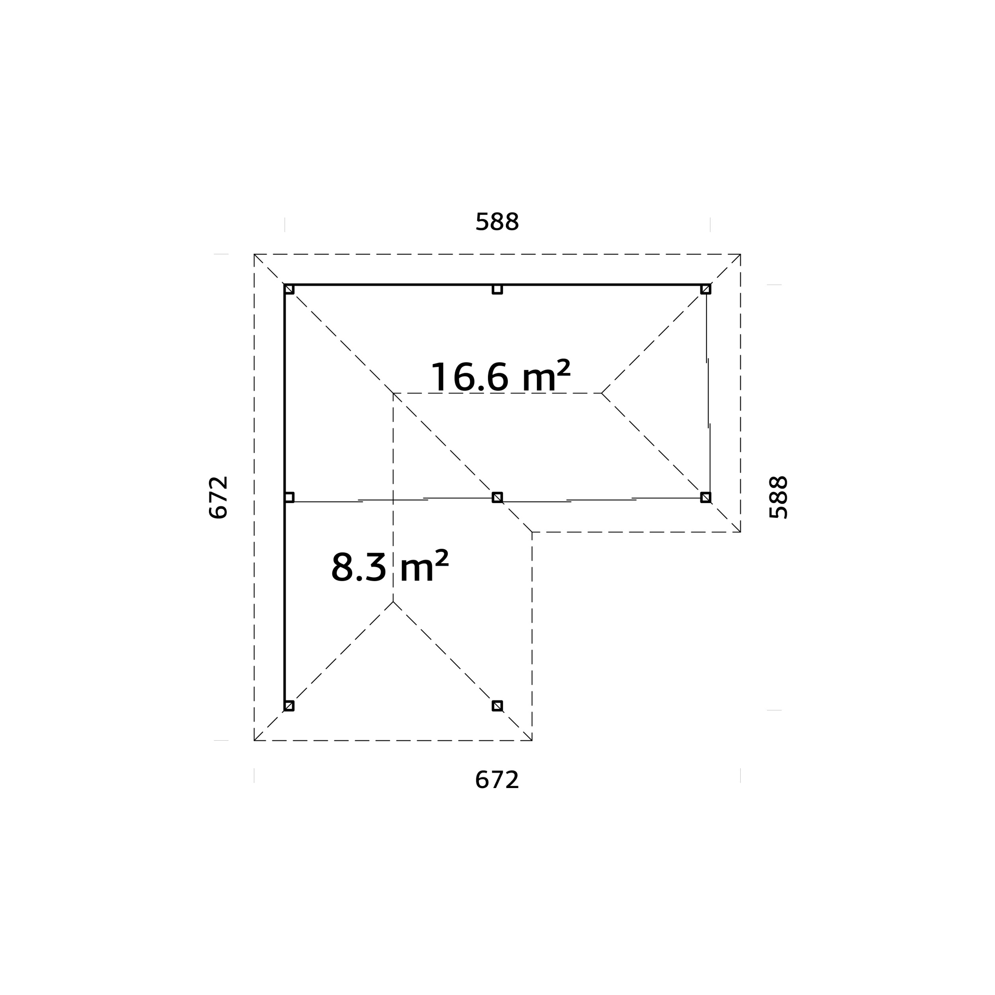 Uterum Palmako Bianca 24,9 m2 Set 214 Slide