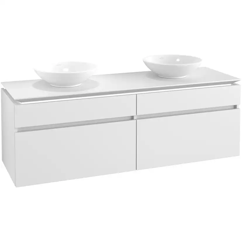 Tvättställsskåp Villeroy & Boch Legato 1600 med 4 Lådor för Två Tvättställ från Memento