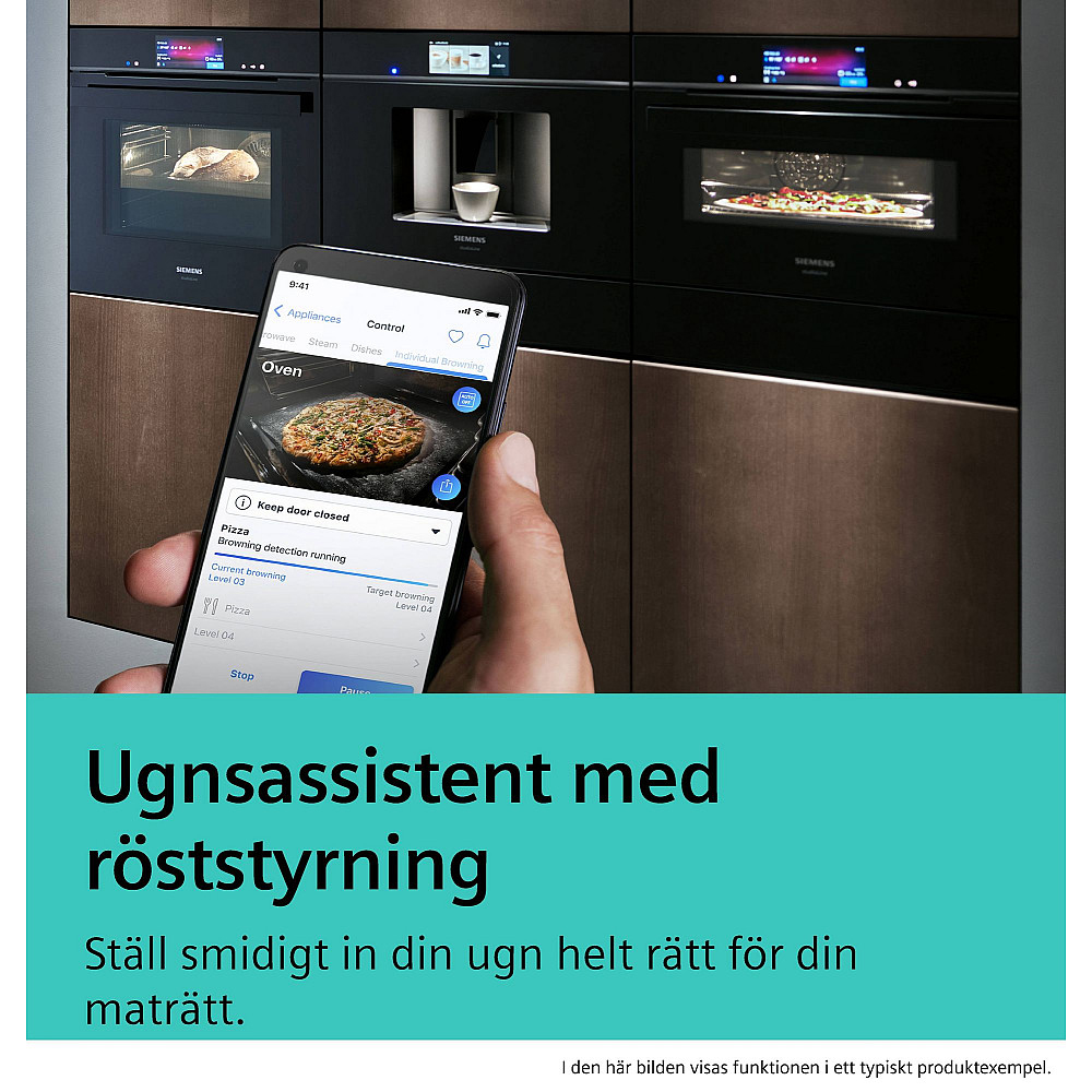 Inbyggnadsugn Siemens iQ700 HB776G3B2S Svart med Smart Uppkoppling
