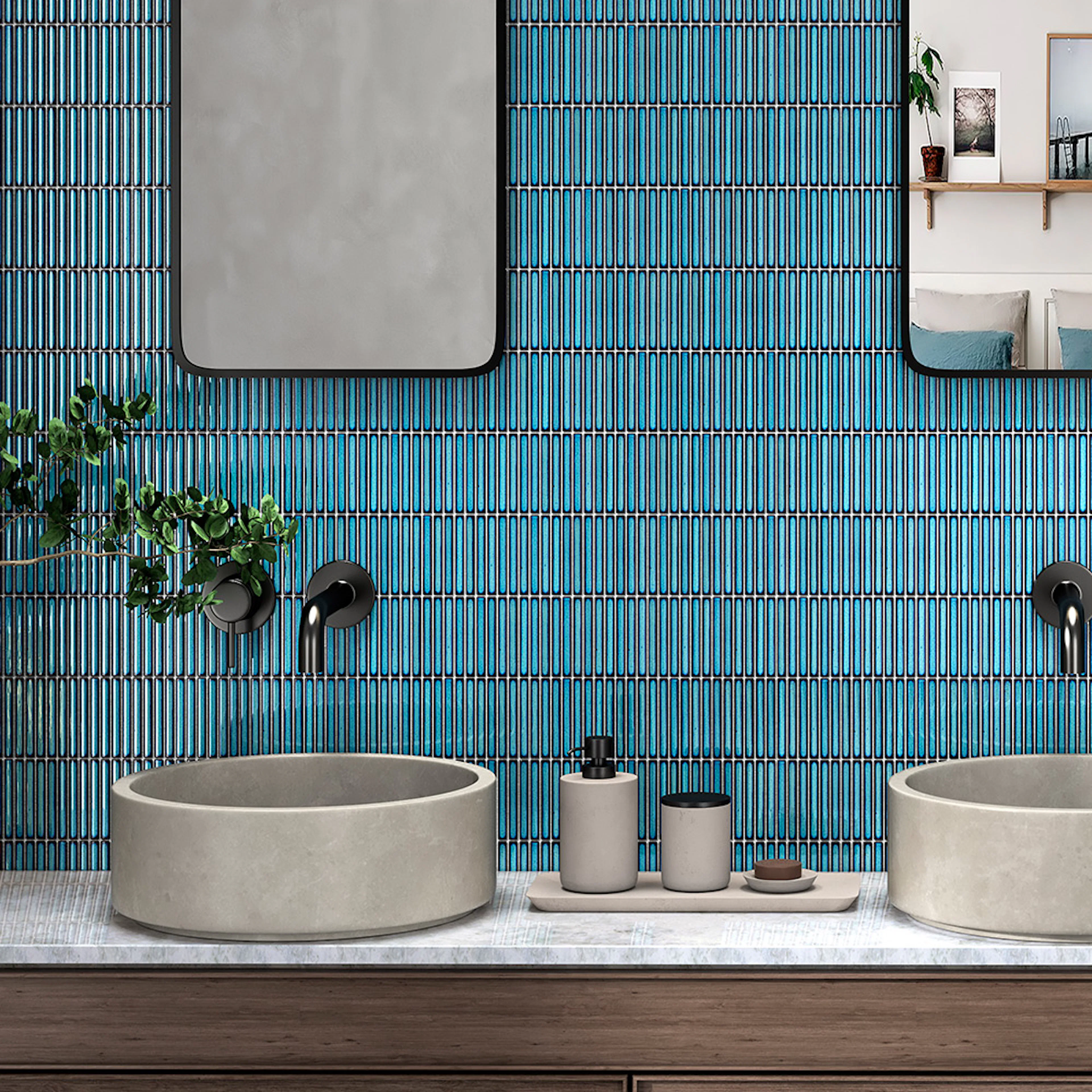 Mosaik Lhådös Vox Teal Kitkat 1,2x9,2 cm