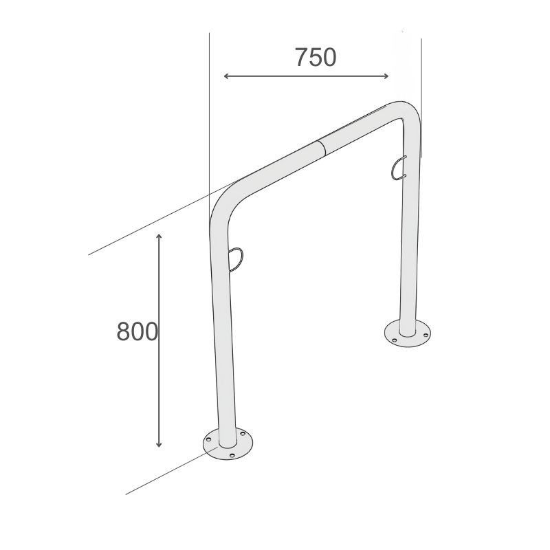 Cykelställ R&R Solutions Economy R30 För 2 Cyklar Golvmonterad