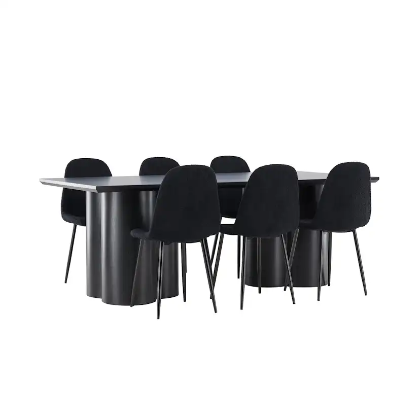 Matgrupp Venture Home Olivia 210 med 6 st Polar Stolar Teddy