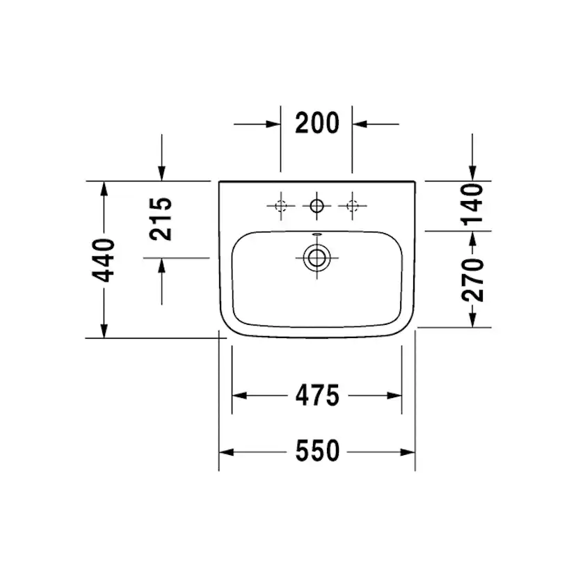 Tvättställ Duravit DuraStyle 2319