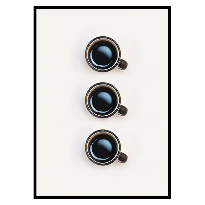 Poster Gallerix Three Cups Of Coffee