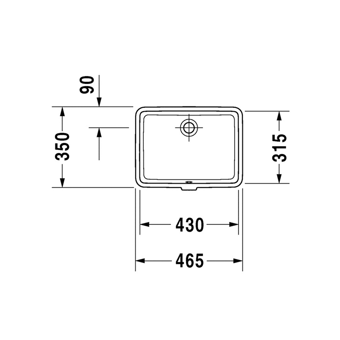 Tvättställ Duravit Vero 033043