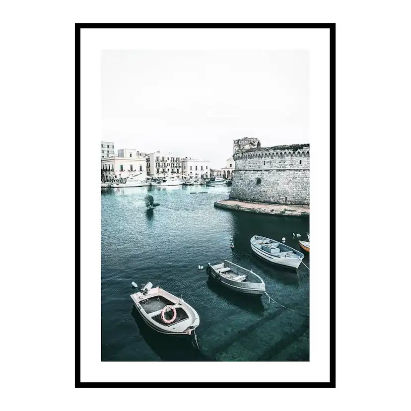 Poster Gallerix Boats In Puglia