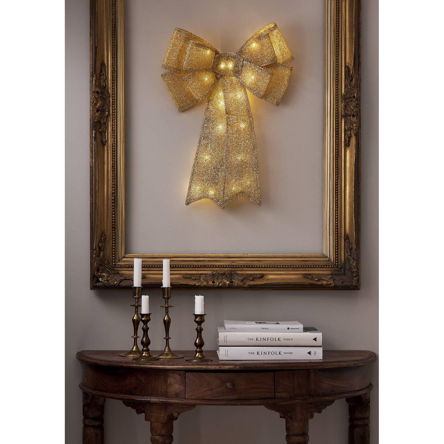 Hängande Dekoration Star Trading Lotta Rosett med LED