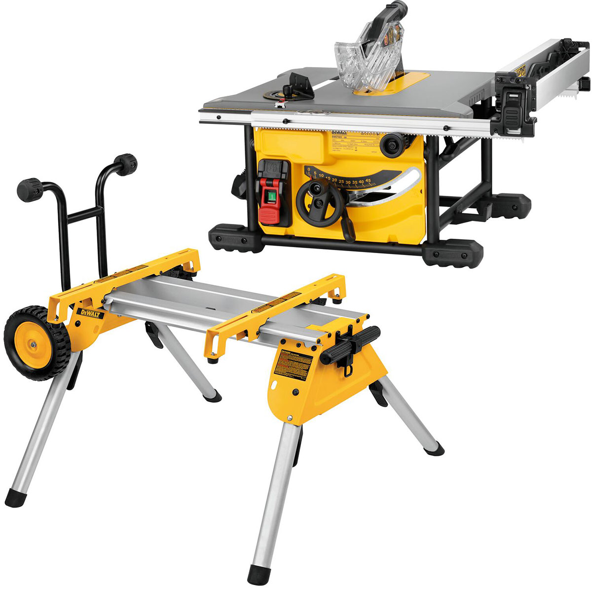 Bordcirkelsåg Dewalt DWE7485RS-QS 230V med Arbetsbord