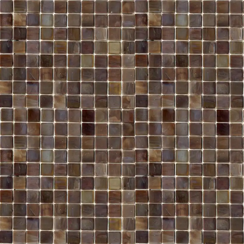 Mosaik Konradssons Sicis Nat Rosewood Mörkbrun 1,5x1,5 cm