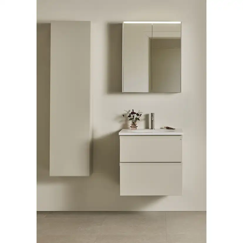Tvättställsskåp Hafa Go Plus med Tvättställ Beige, B: 610mm