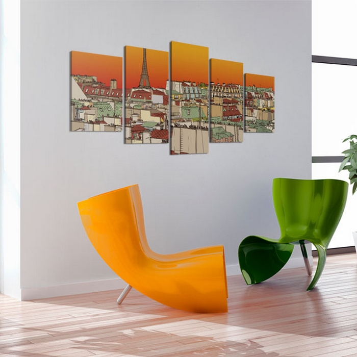 Tavla Arkiio Parisian Sky In Orange Colour