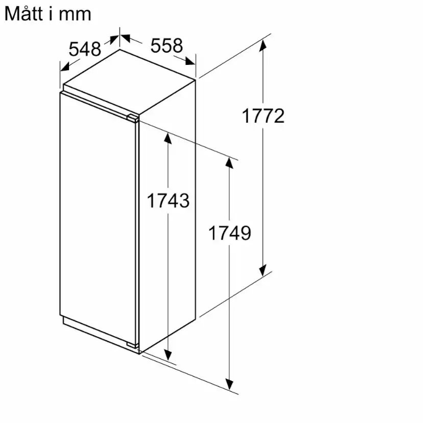 Kyl & fryspaket Bosch - KIR81ADD0-GIN81VEE0 - Passar IKEA Metod