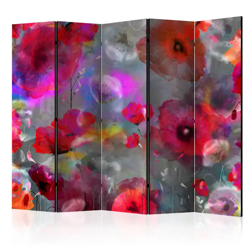 Rumsavdelare Skärmvägg Arkiio Painted Poppies II 225x172 cm