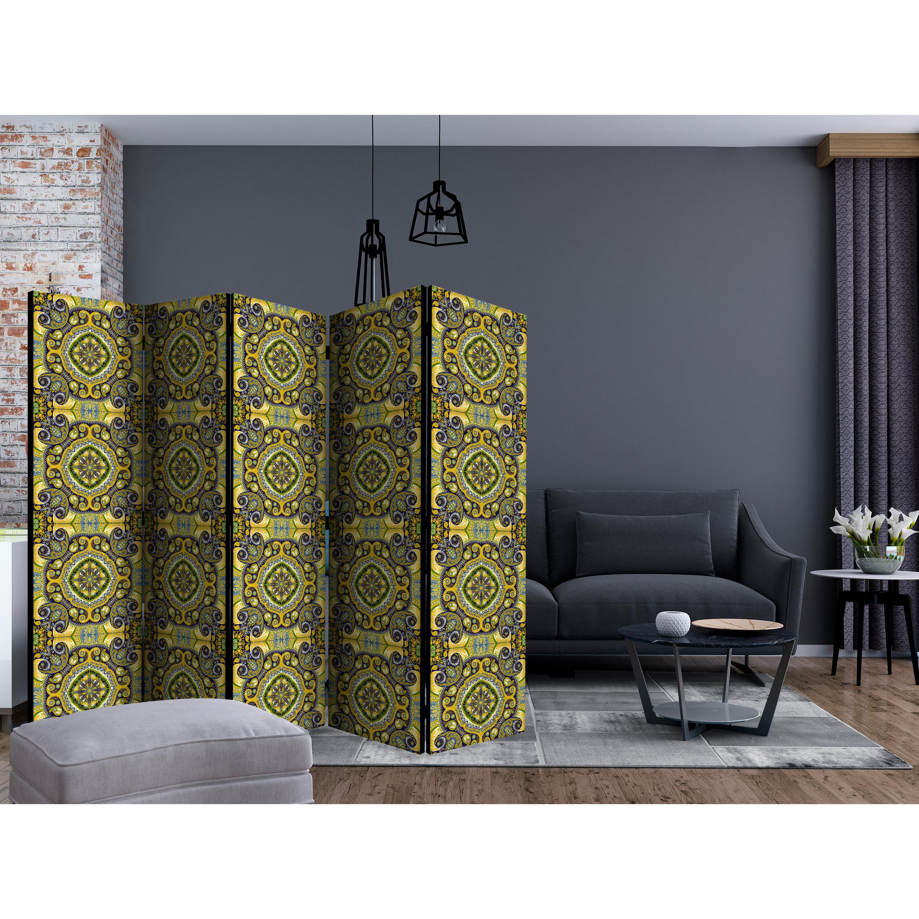 Rumsavdelare Skärmvägg Arkiio Malachite Mosaic II 225x172 cm