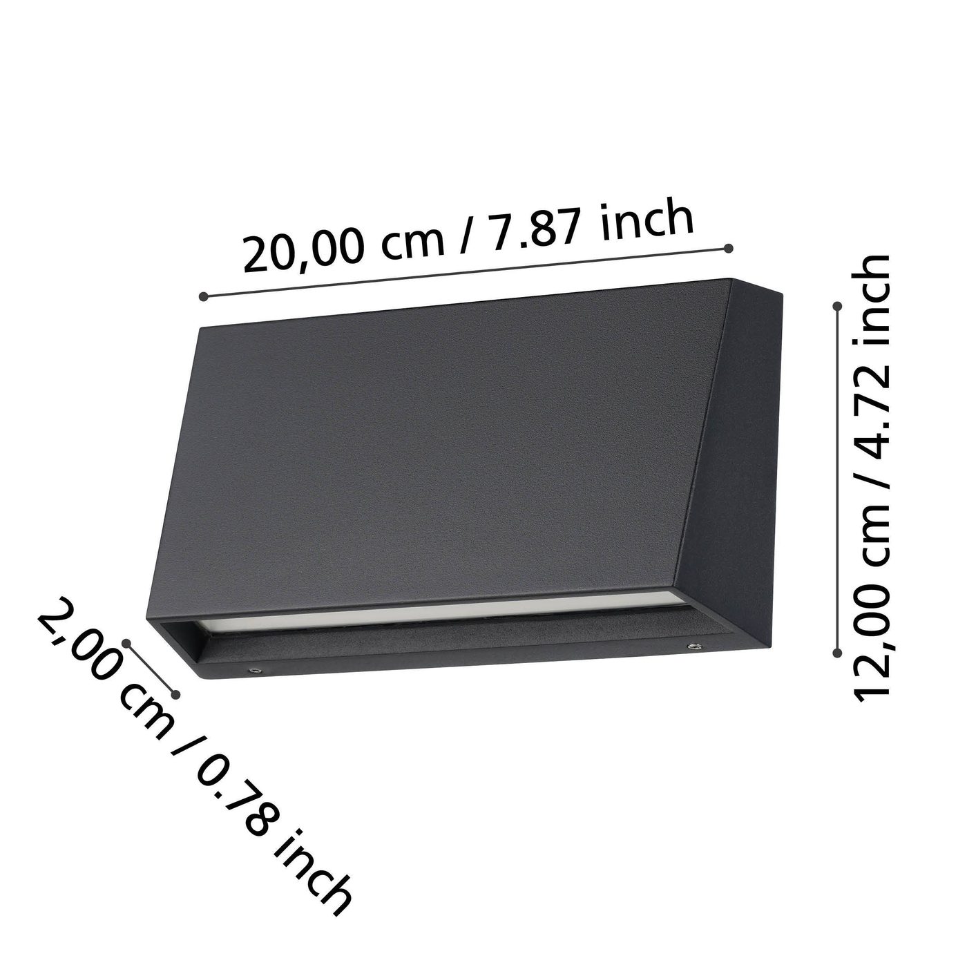 Vägglampa Utebelysning Eglo Spongano 120 mm