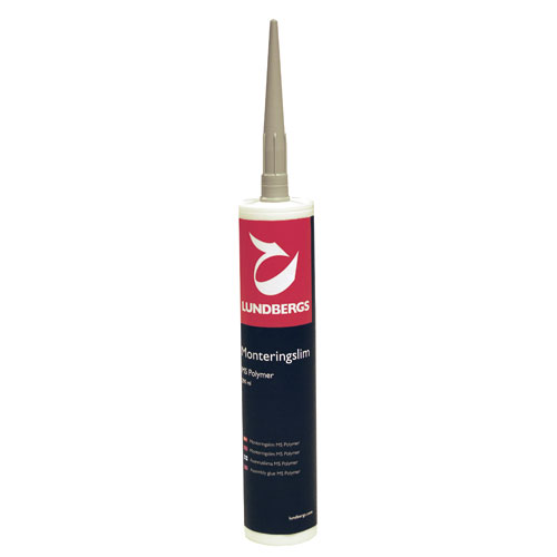 Trapprenovering Lundbergs Montagelim MS Polymer Grå 290 ml