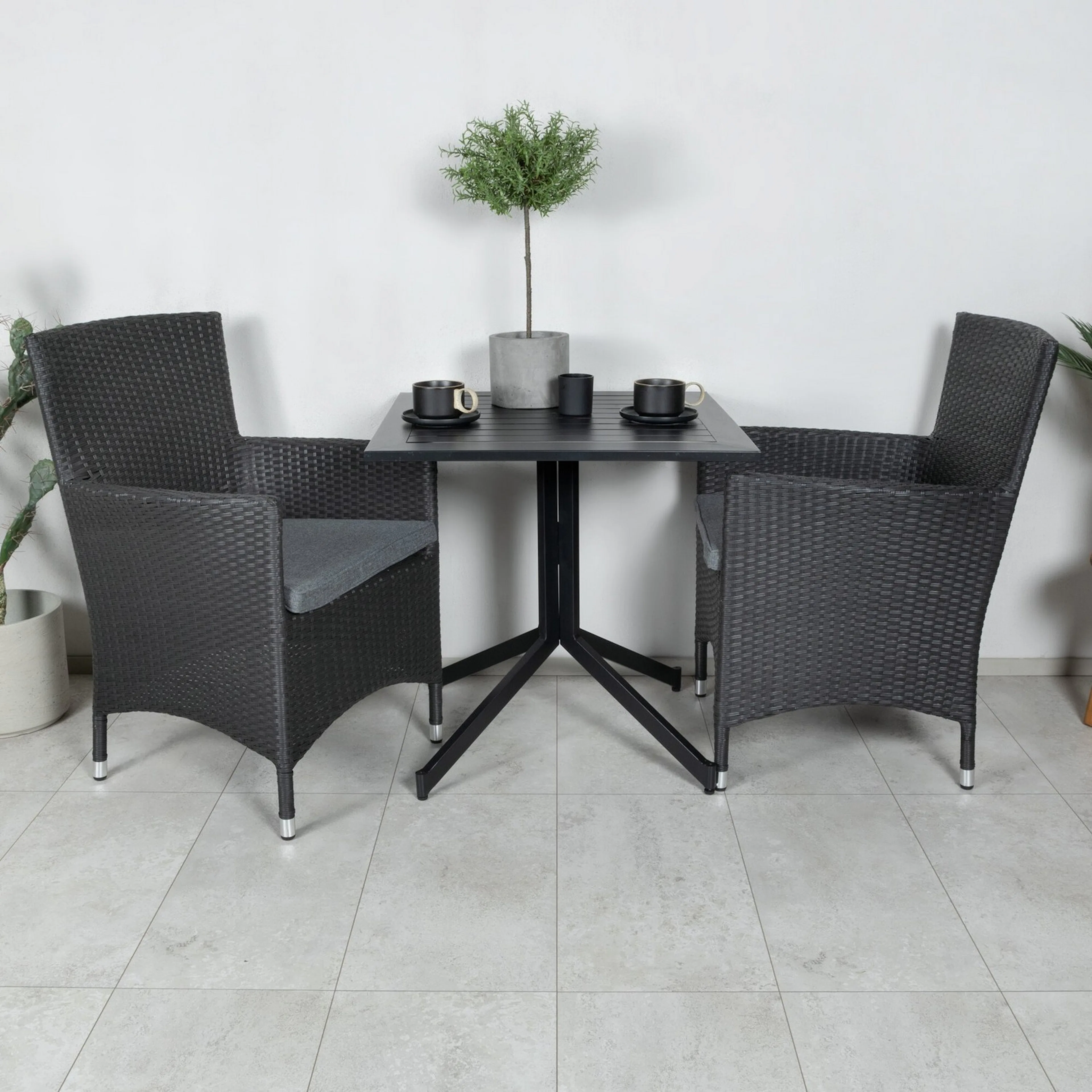 Cafégrupp Venture Home Wella med 2 Moli Trädgårdsstolar Utomhus