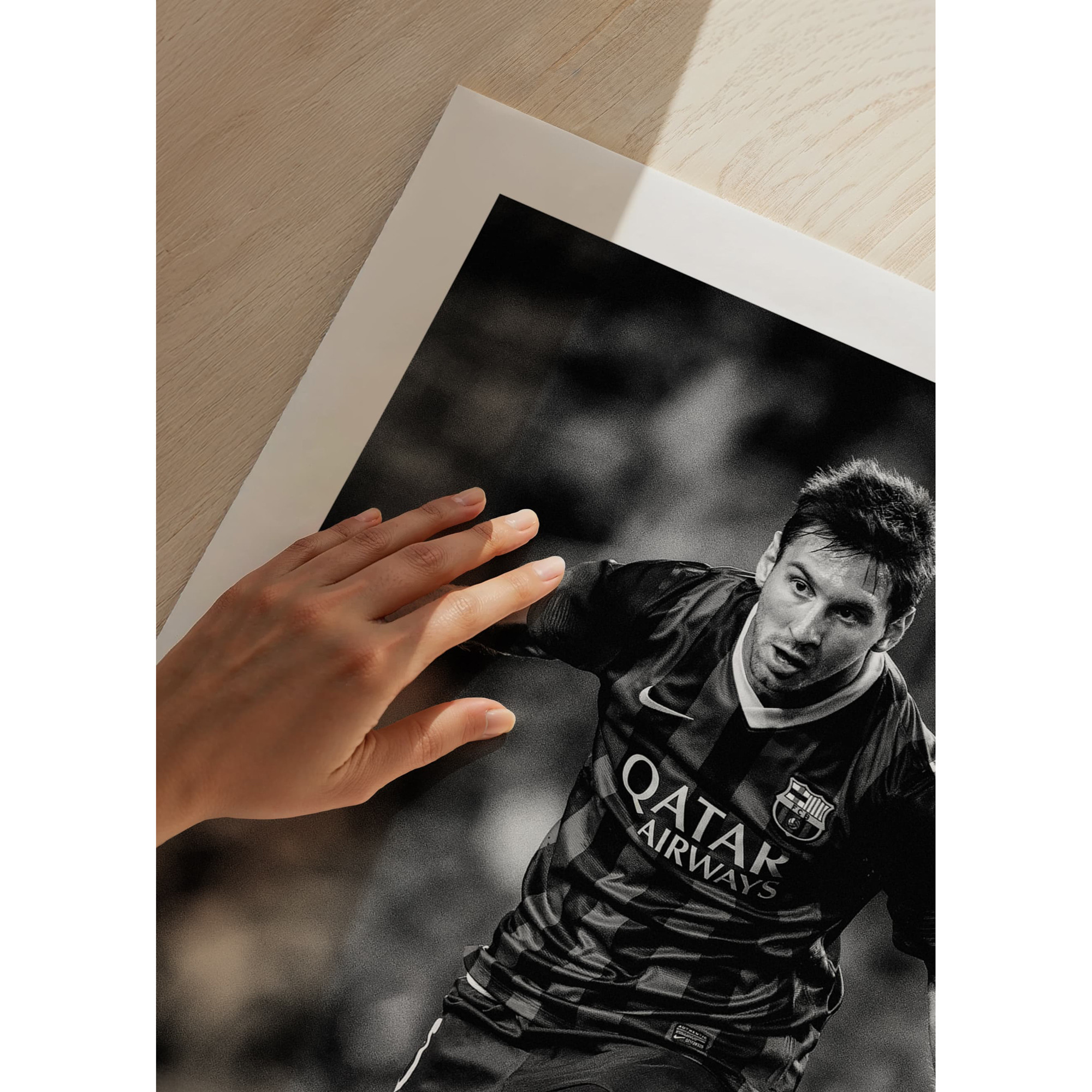 Poster Gallerix Lionel Messi FC Barcelona 2013 B&W No2