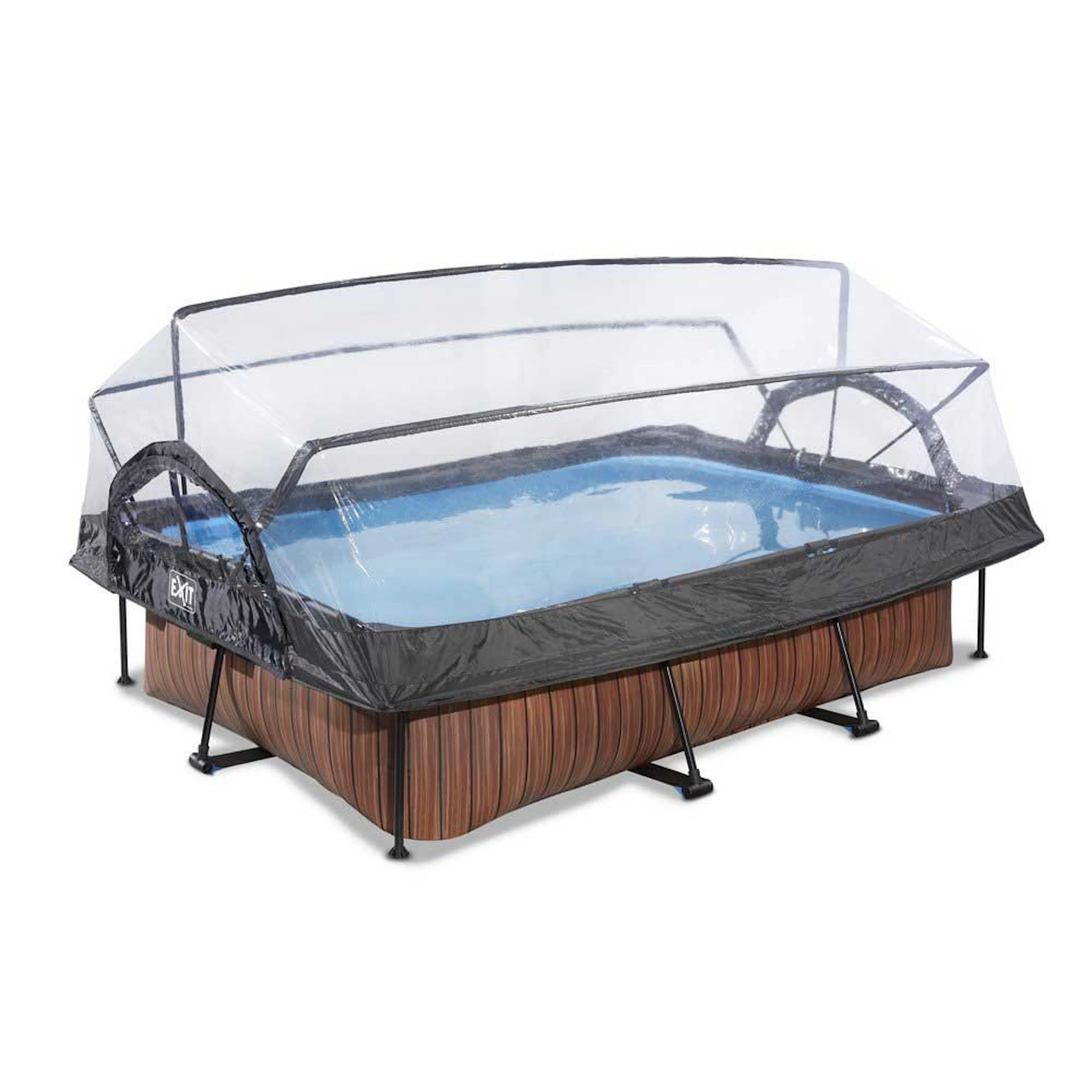 Barnpool 3x2 m - Brun + Tak Brun