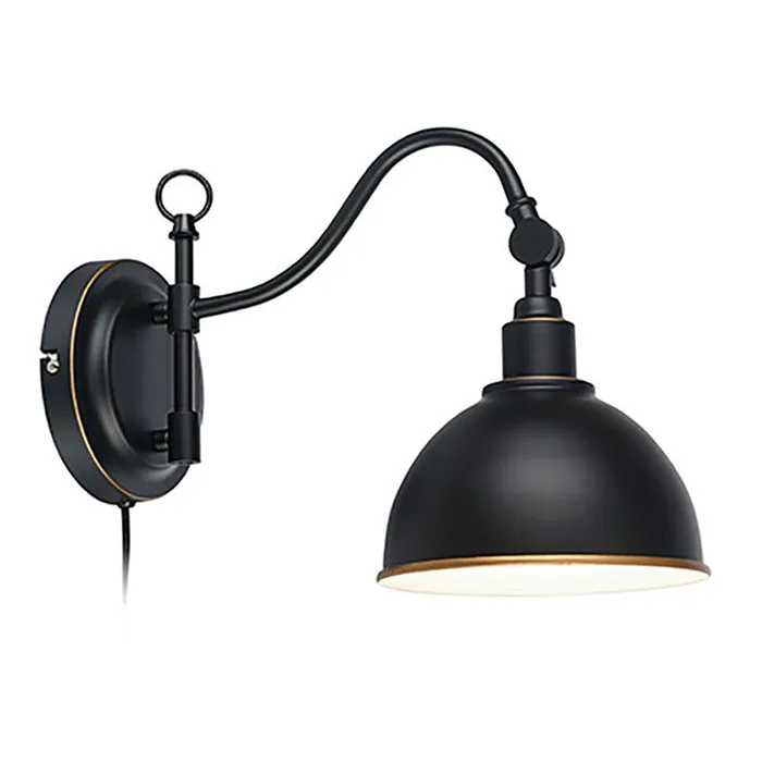 Vägglampa Markslöjd Ekelund Svartbrun