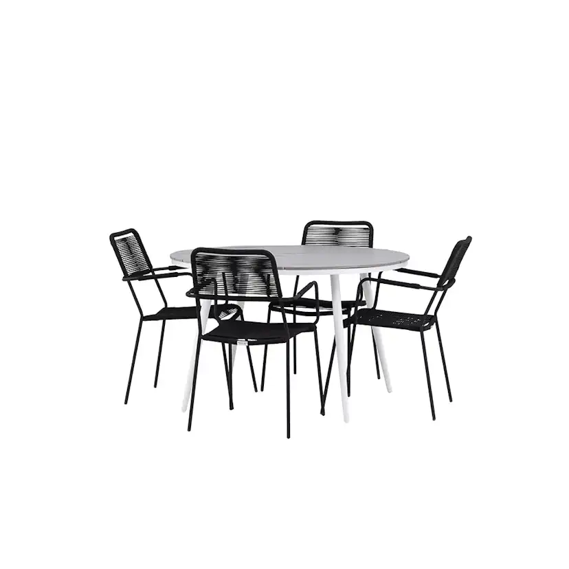 Matgrupp Venture Home Break med 4 Lindos Stolar med Armstöd