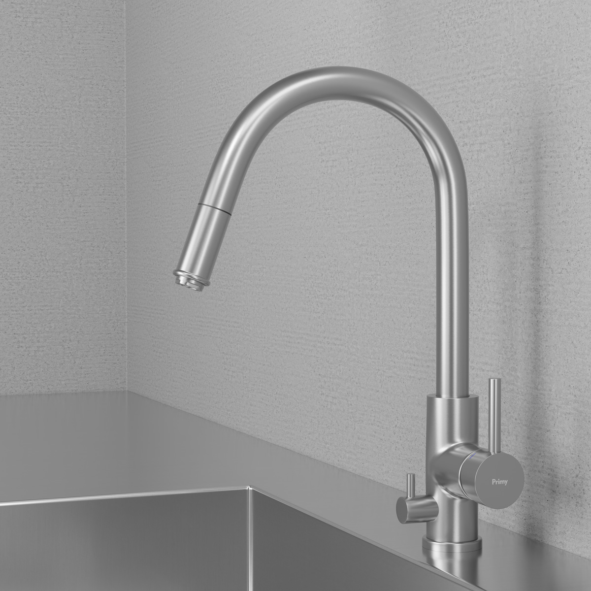 Köksblandare Scandtap Steel Access D Rostfritt Stål Med Diskmaskinsavstängning
