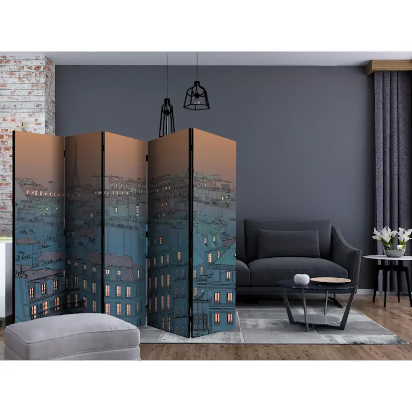 Rumsavdelare Skärmvägg Arkiio Good evening Paris! II 225x172 cm