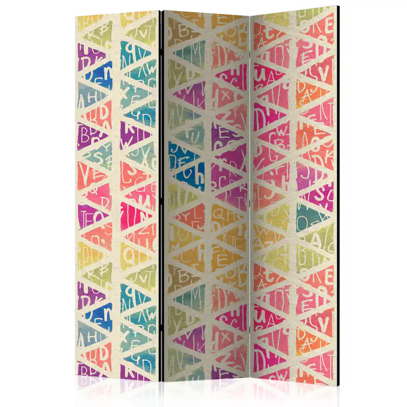 Rumsavdelare Skärmvägg Arkiio Letters Nad Triangles 135x172 cm