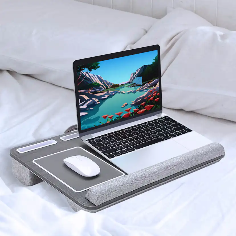 Laptopställ Desire2 för Knät Vänsterhänt Version Grå