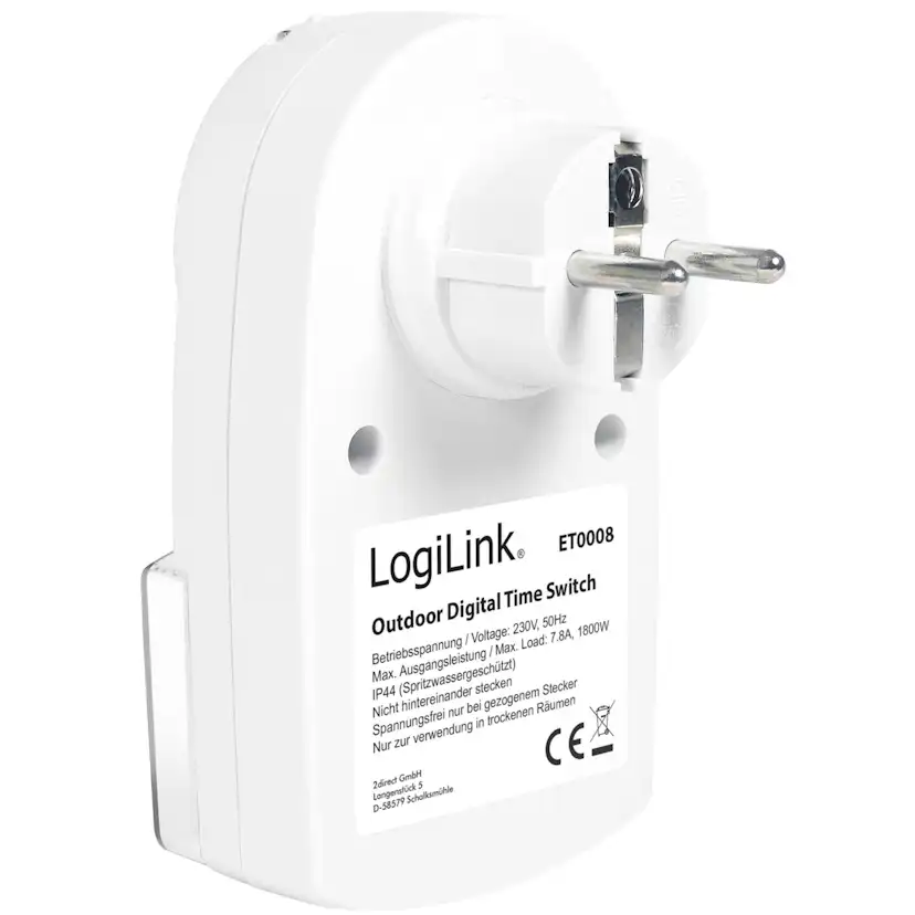 Utomhustimer LogiLink Digital 1800W IP44