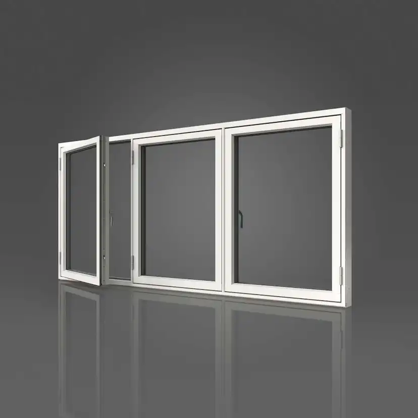 Sidohängt Fönster Elitfönster Original Aluminium 100 3-Luft