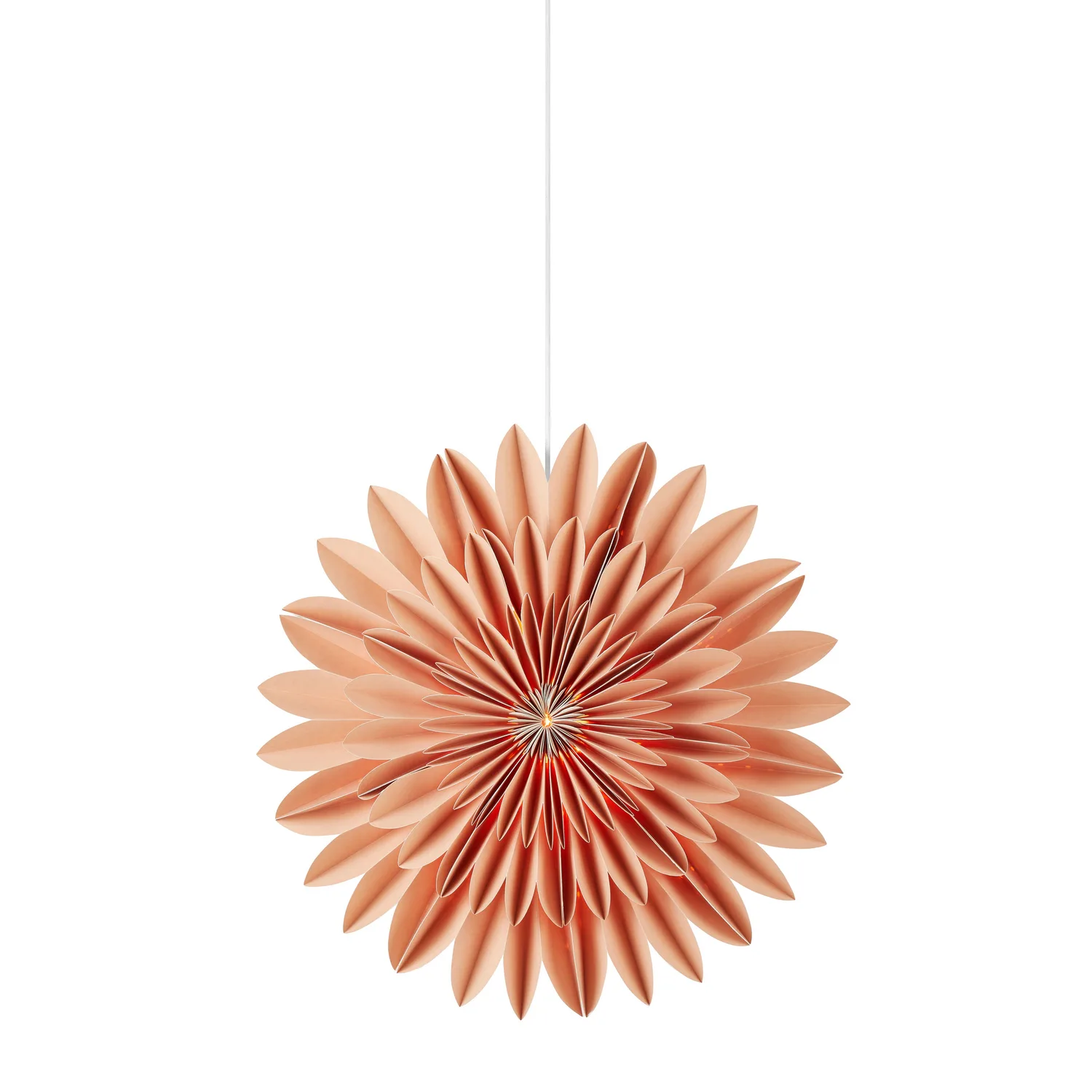 CORNELIA Paperstar 60cm Light Brown W/O Cord Ljusbrun