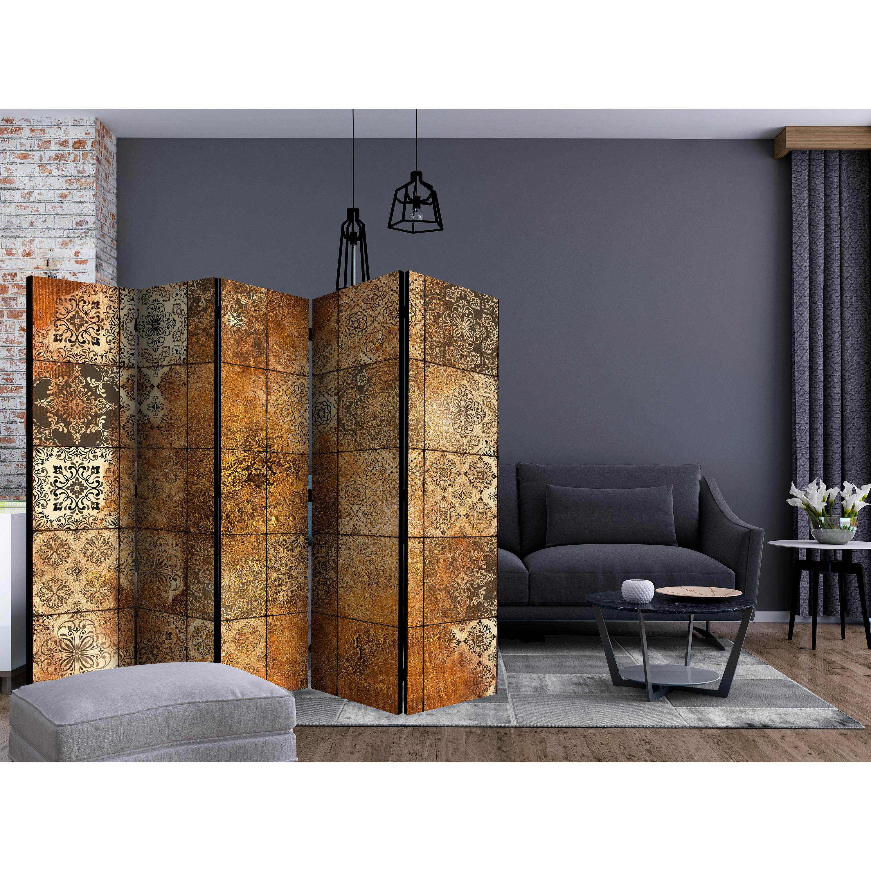 Rumsavdelare Skärmvägg Arkiio Old Tiles II 225x172 cm