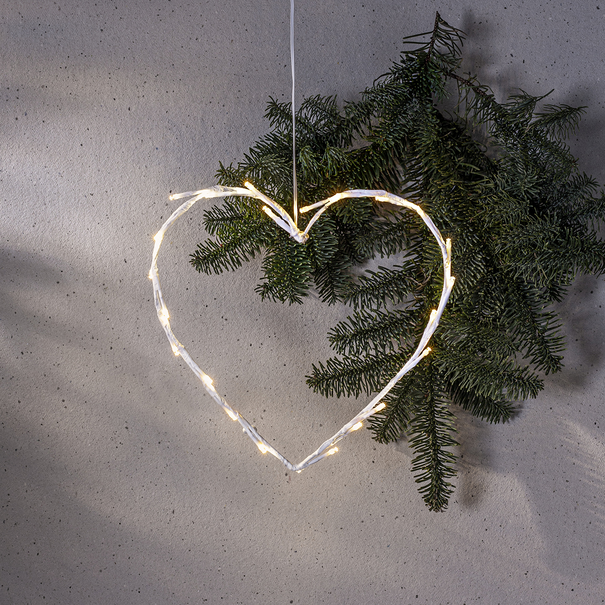 Hängande Dekoration Star Trading Crispy Hjärta LED