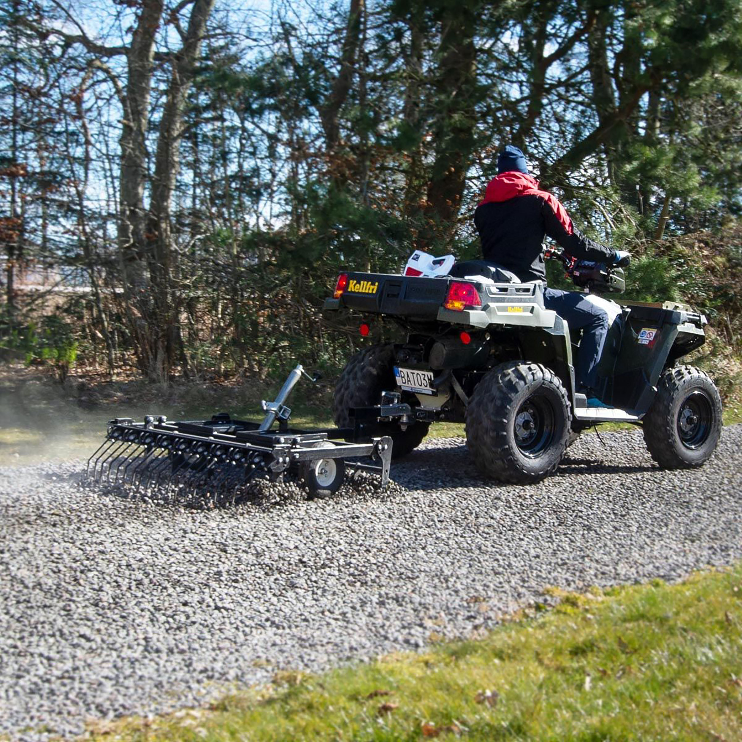 Gårdsharv Kellfri För ATV