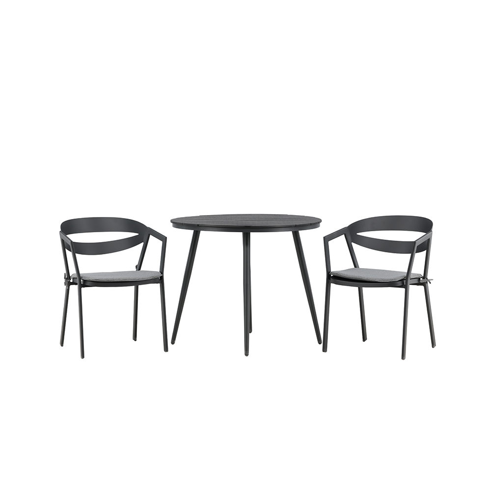 Cafégrupp Venture Home Break Ø90 cm med 2 Slit Stolar