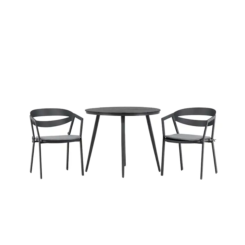 Cafégrupp Venture Home Break Ø90 cm med 2 Slit Stolar