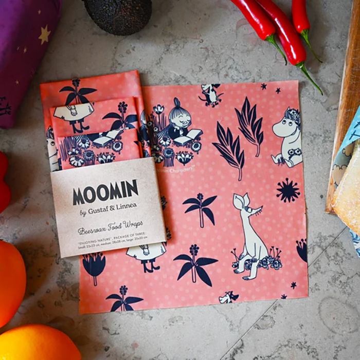 Bivaxinpackningar Gustaf & Linnea Moomin För Livsmedel 3-pack