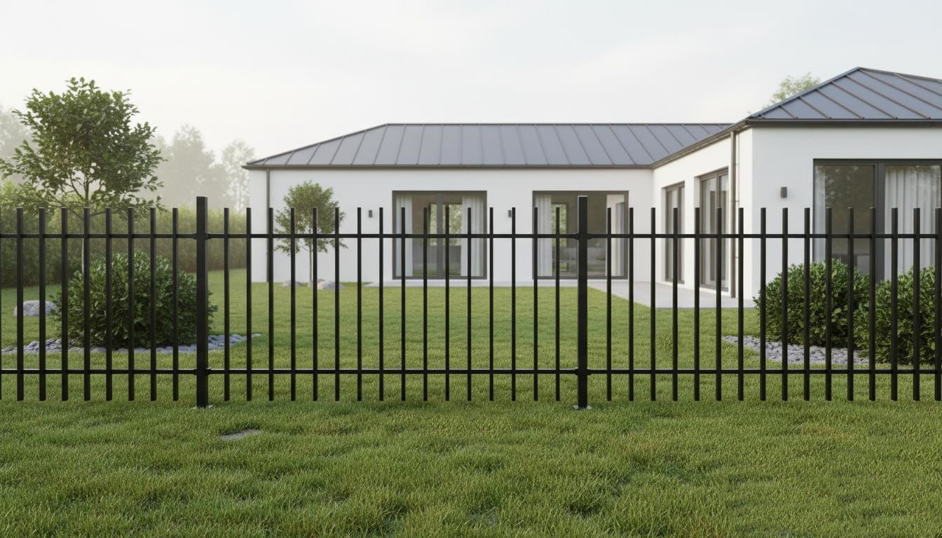 Staket Green Land Garden II Aluminium Svart