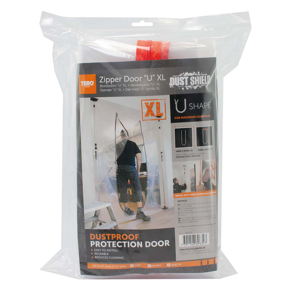 Blixtlåsdörr Tebo Cover U XL Cover 2,15x2,24